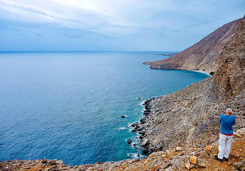The hike from Chora Sfakion to Sweetwater beach is not for those who are afraid of heights.