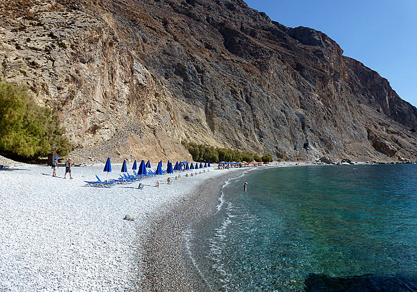 Sweetwater beach just west of Chora Sfakion. Crete.