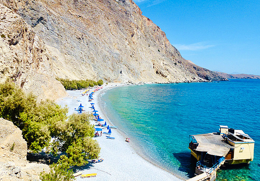 Sweetwater beach just west of Chora Sfakion in Crete.