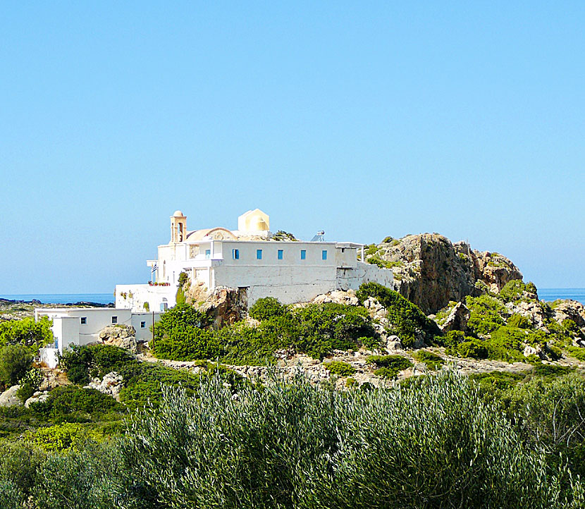 The Golden Staircase of Chrysoskalitissa Monastery near Elafonissi in western Crete.