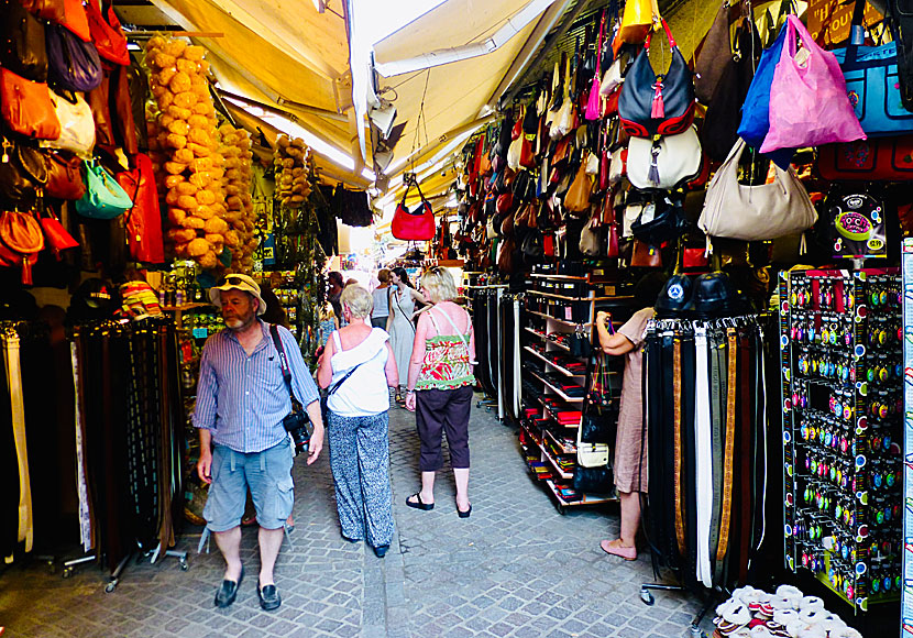 On the so-called leather street Odos Skridlof in Chania, you can shop as much as you can carry.