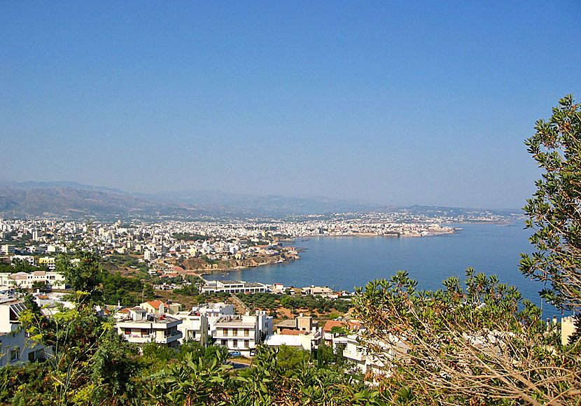 View of Chania from the tomb of Eleftherios Venizelos.