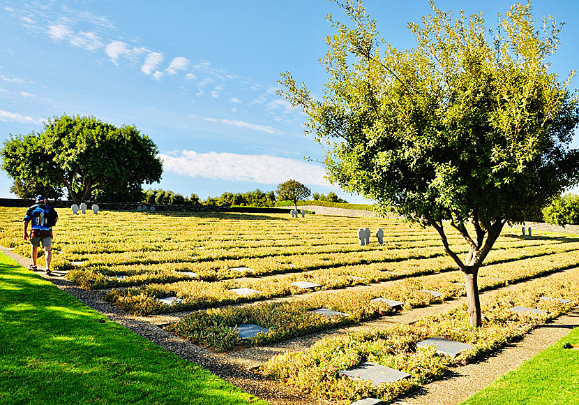 The German cemetery in Maleme west of Chania on Crete.