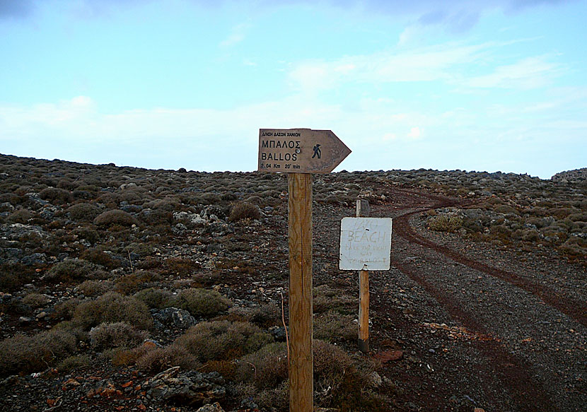 Walking to Balos beach takes about 20 minutes.