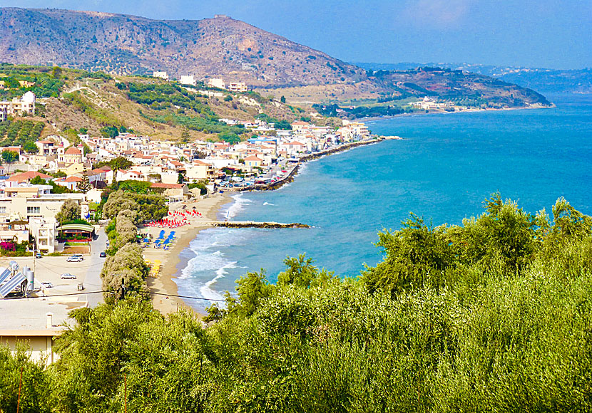 View of Kalives from the road to Almyrida.