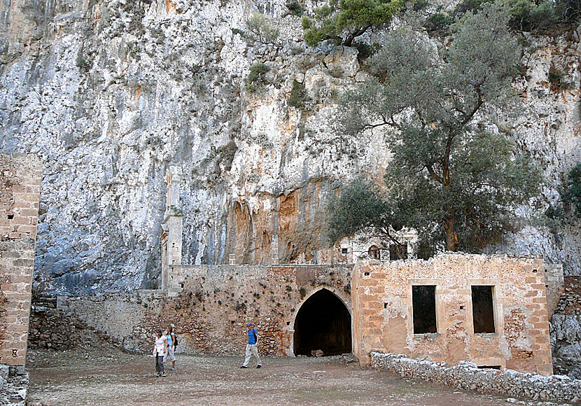 The Katholiko Monastery in the Akrotiri peninsula in Crete.