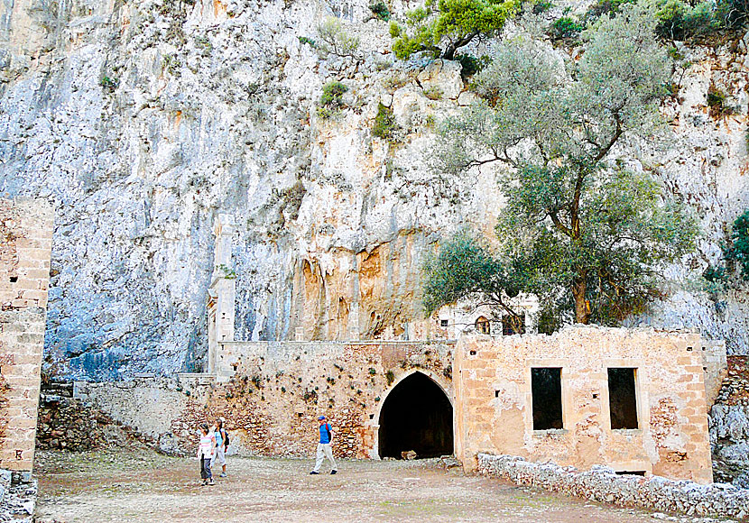 The Katholiko Monastery in the Akrotiri peninsula in Crete.