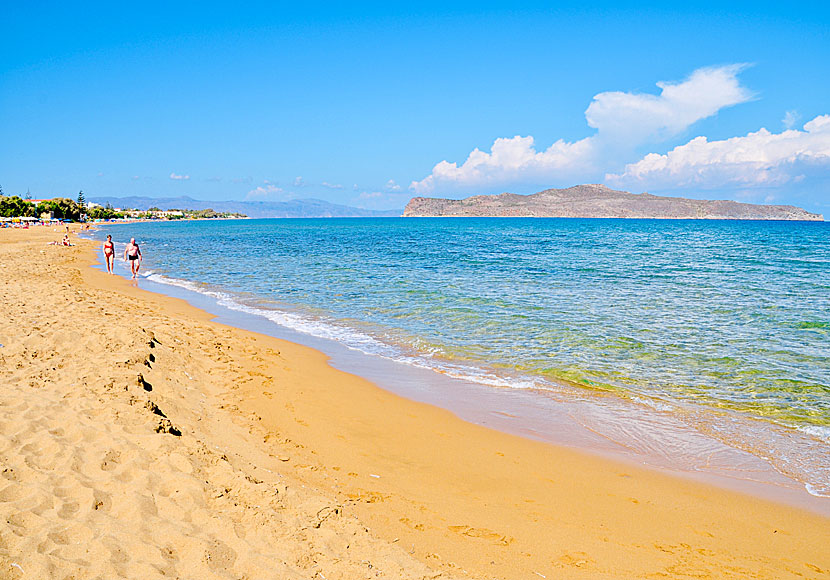 The best beaches near Chania in Crete.  Kato Stalos beach.