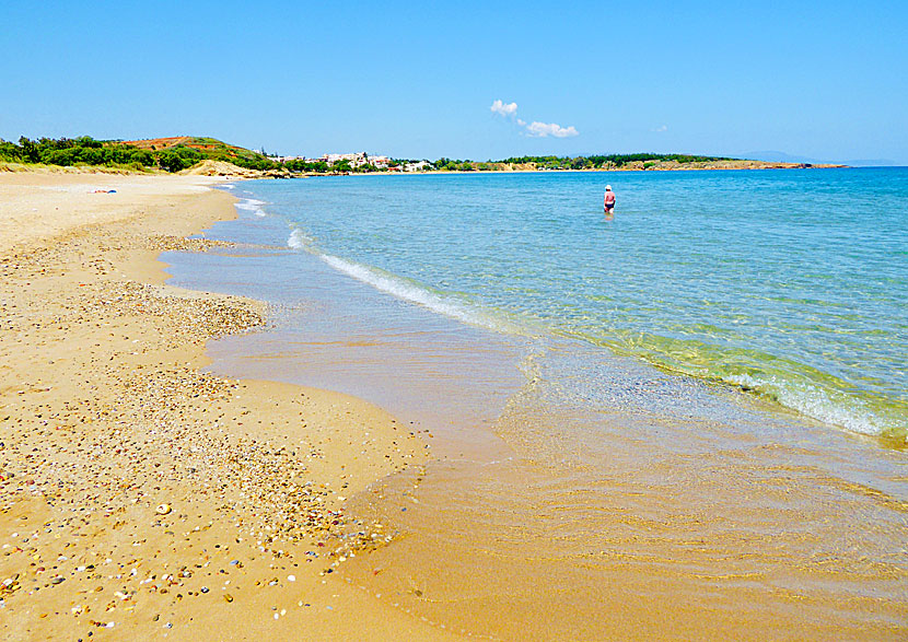 The best beaches near Chania in Crete.  Kladissos beach.