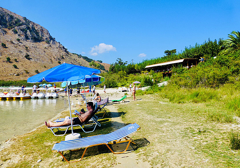 Kournas Lake near Georgioupolis in Crete.