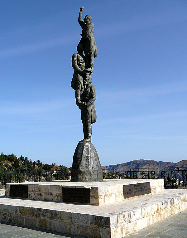 The war memorial in Lakki in Crete.