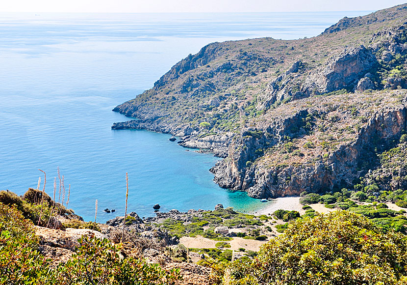 Hike to unknown beaches in southern Crete.