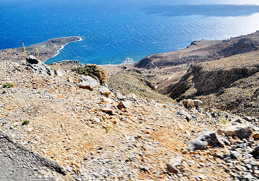 Drive to Lykos near Loutro in Crete.