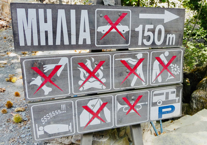 In Milia on Crete, many things are forbidden, but sleeping is allowed.
