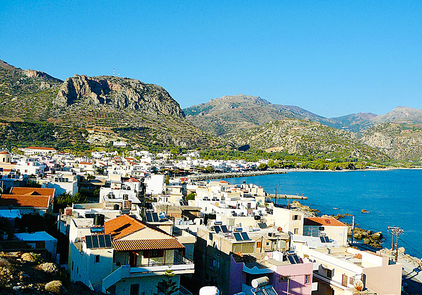 Paleochora seen from the Venetian castle in Crete.