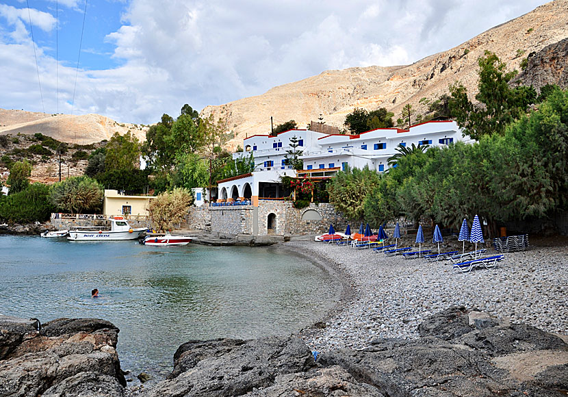 Taverna Old Phoenix and Phoenix beach in Crete.