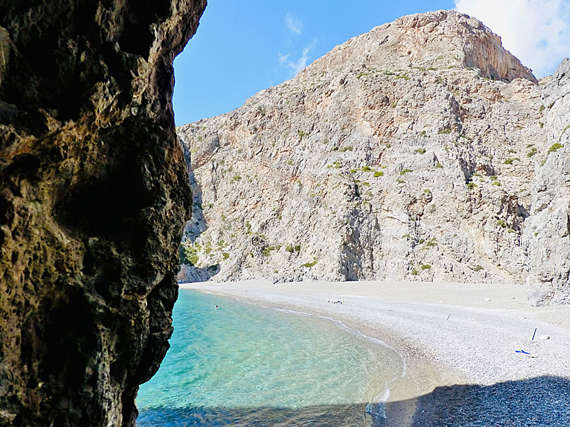 Agiofarago beach south of Zaros in Heraklion on Crete.