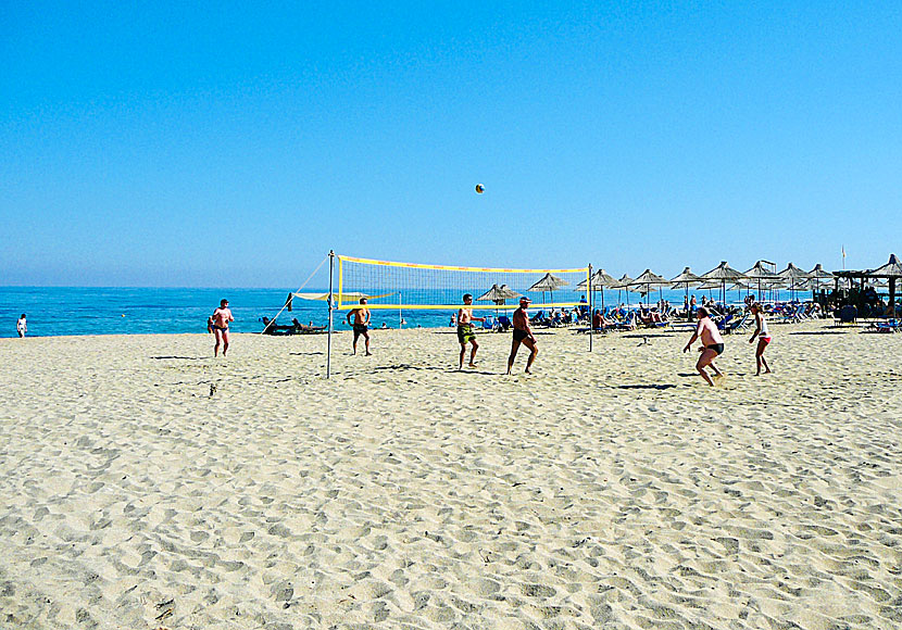 The beach in Anissaras close to Heraklion in Crete.