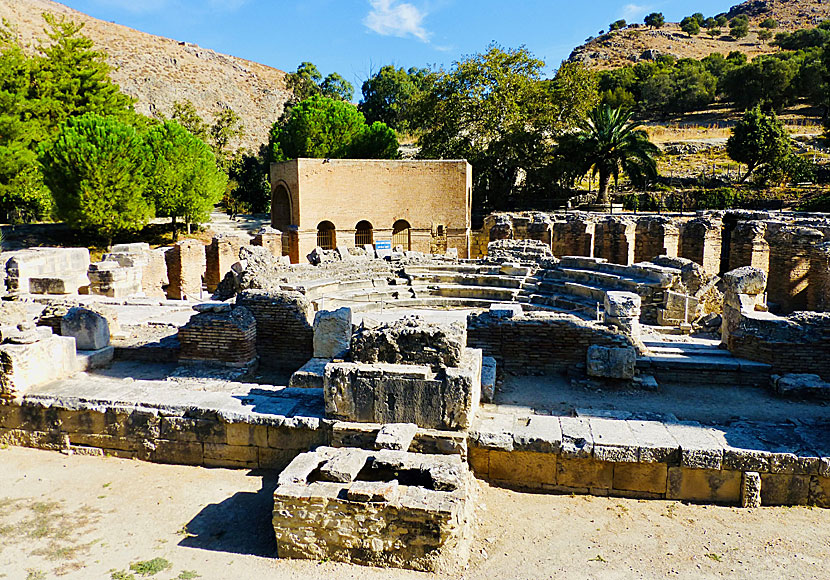 The Odeon Theatre, where in 1884 Gortyn's law code was discovered in Crete.