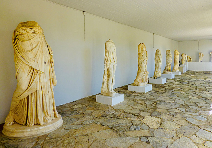Ancient statues in Gortyns in Crete.