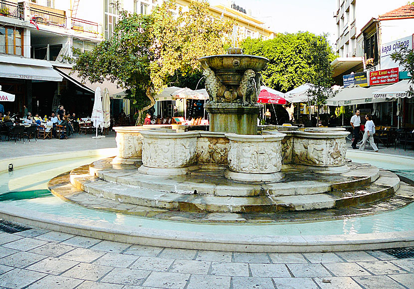 Lion Square in Heraklion. 