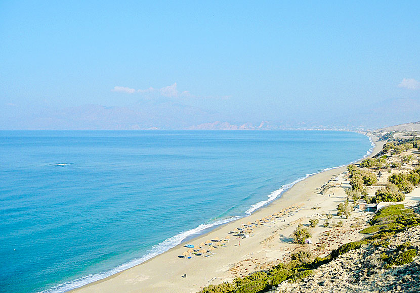 Don't miss the beaches of Komos and Kalamaki when you travel to Matala in southern Crete.