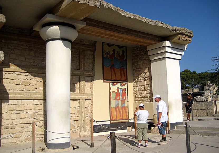 The Minoan Palace of Knossos in Crete.
