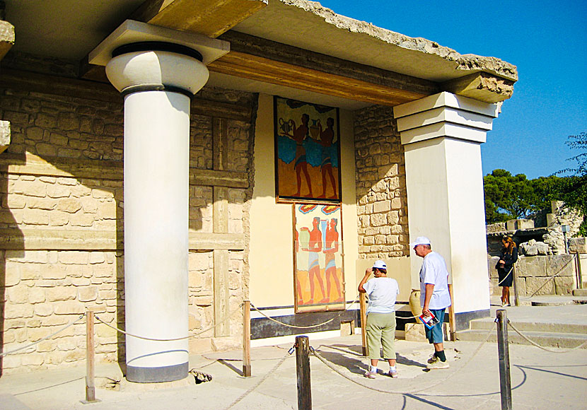 The Minoan Palace of Knossos in Crete.