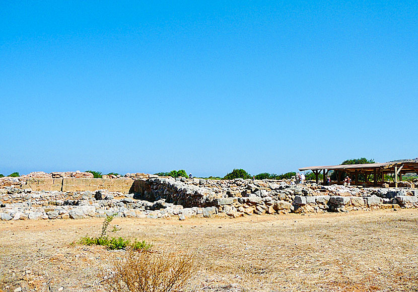 Remains of the Minoan Palace of Malia in Crete.