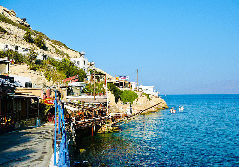 Scala Fish Bar Restaurant in Matala on Crete.