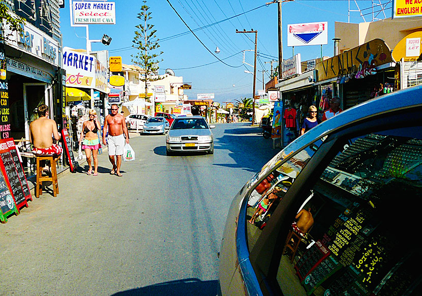 In Malia, people like to go bare-chested.