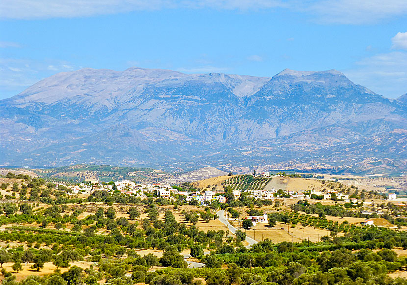 The village of Sivas is located south of Zaros and northeast of Matala.