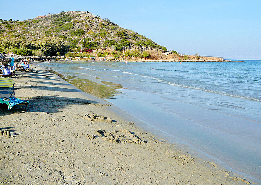 Almiros beach south of Agios Nikolaos   in eastern Crete.