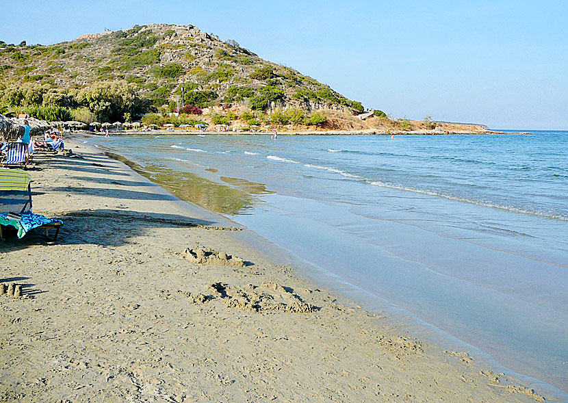 Almiros beach south of Agios Nikolaos in eastern Crete.