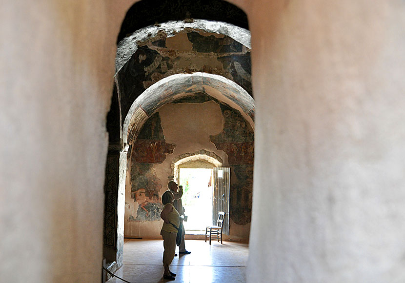 The Church of Panagia Kera in the village of Kritsa is famous for its Byzantine frescoes which are said to be the finest in all of Crete.