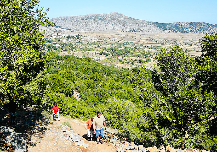 The path leading up to the Dikteon Cave at the Lasithi plateau in Crete.