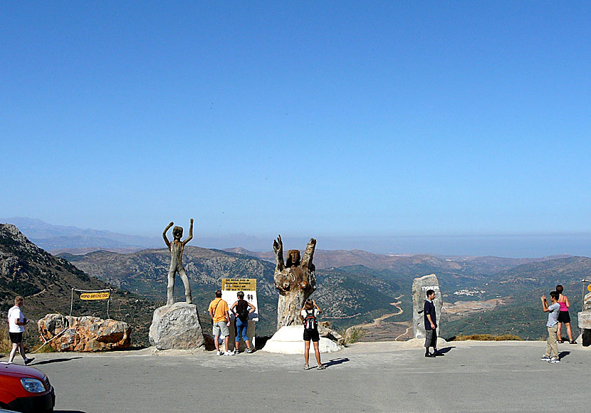 The lookout point outside the Homo Sapiens Museum  in Crete.