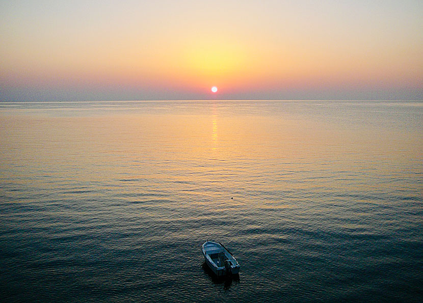 The sunrise seen from Kato Zakros in eastern Crete.