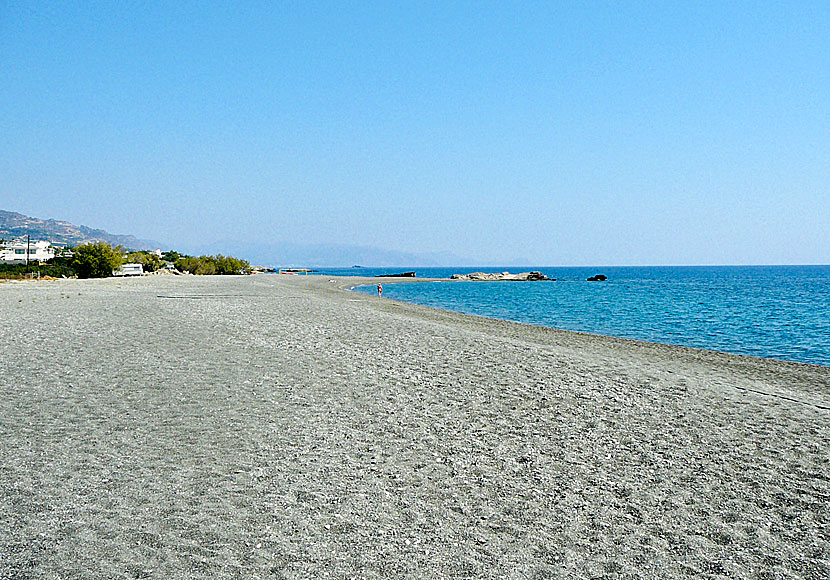 The beach of Koutsounari in southern Crete is one of the longest beaches I have ever seen in Greece.