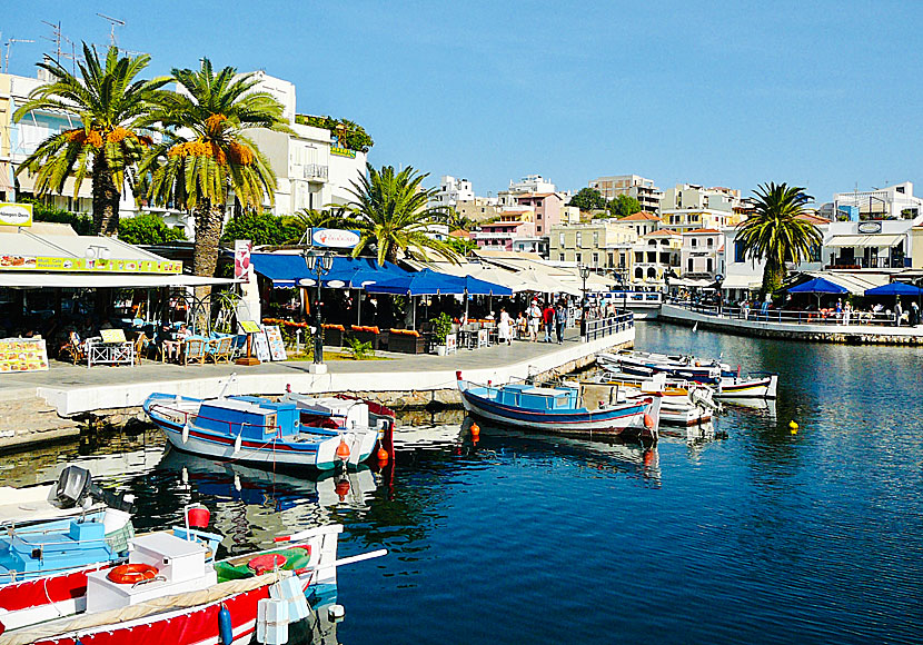 Lake Voulismeni in Agios Nikolaos in eastern Crete.