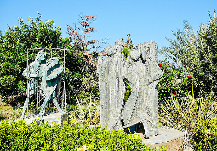 Artwork in the monastery of Moni Toplou in Crete by the Greek artist Manolis Tzombanakis.