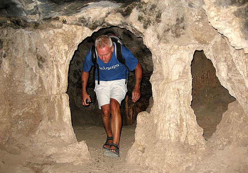 The Turks retaliated and massacred many of the freedom fighters in Milatos Cave in Crete.