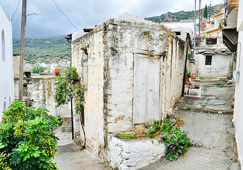 The old worn quarters in upper Kritsa.