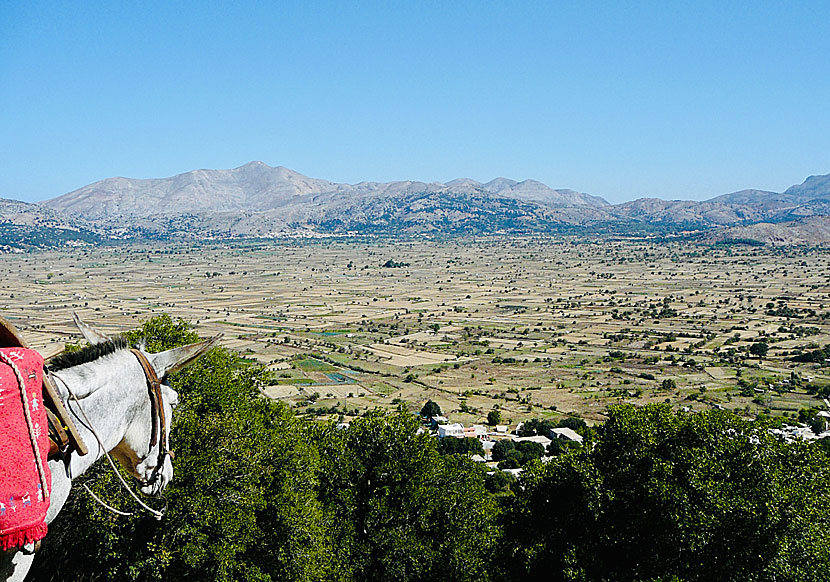 View of the Lasithi Plateau from Dikteon Cave in Crete.