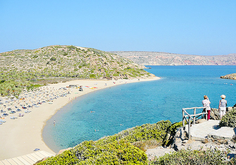 Don't miss the Vai palm beach when you visit the monastery of Moni Toplou in Crete.