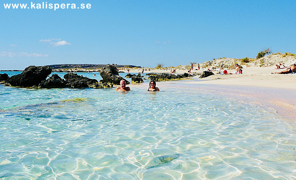 Elafonissi beach in southwest Crete.