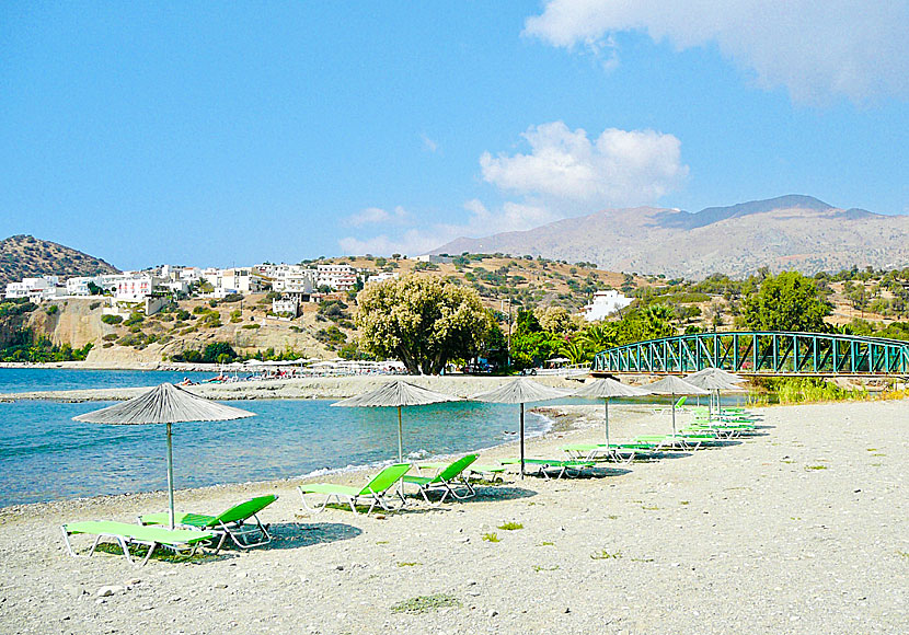 The beach of Agia Galini in  southern Crete.