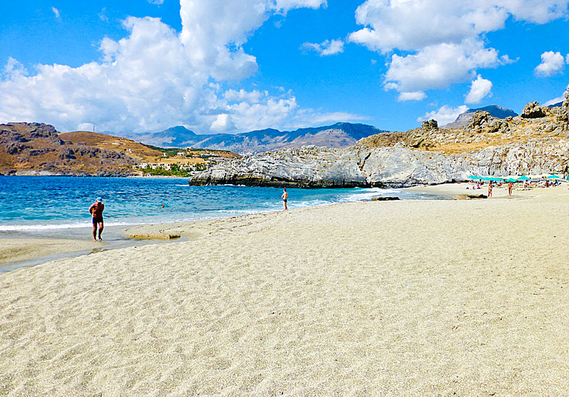 Amoudi beach close to Plakias in Crete.