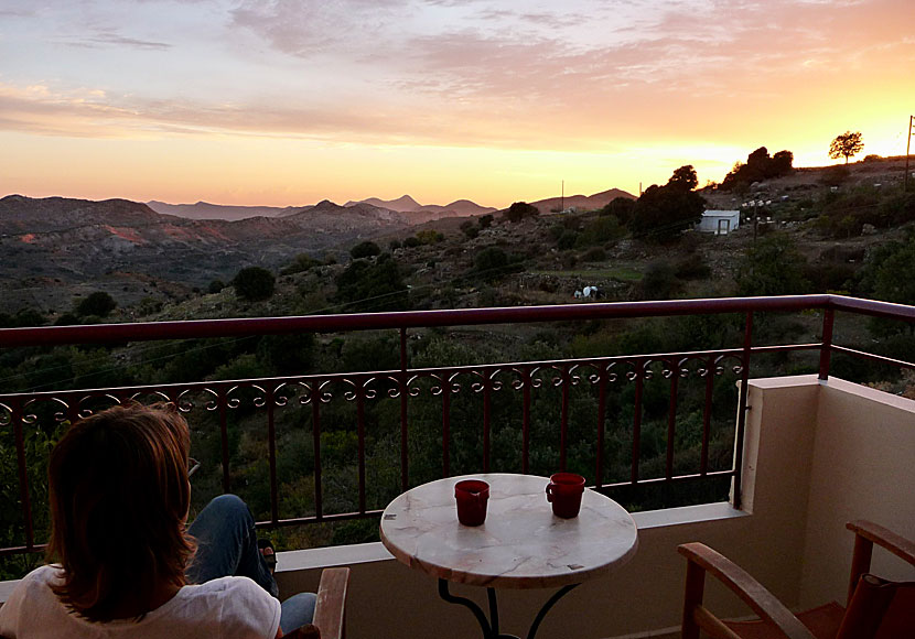 Anogia is a village made for all quiet peaceful mornings and magically beautiful sunrises at Hotel Aristea.
