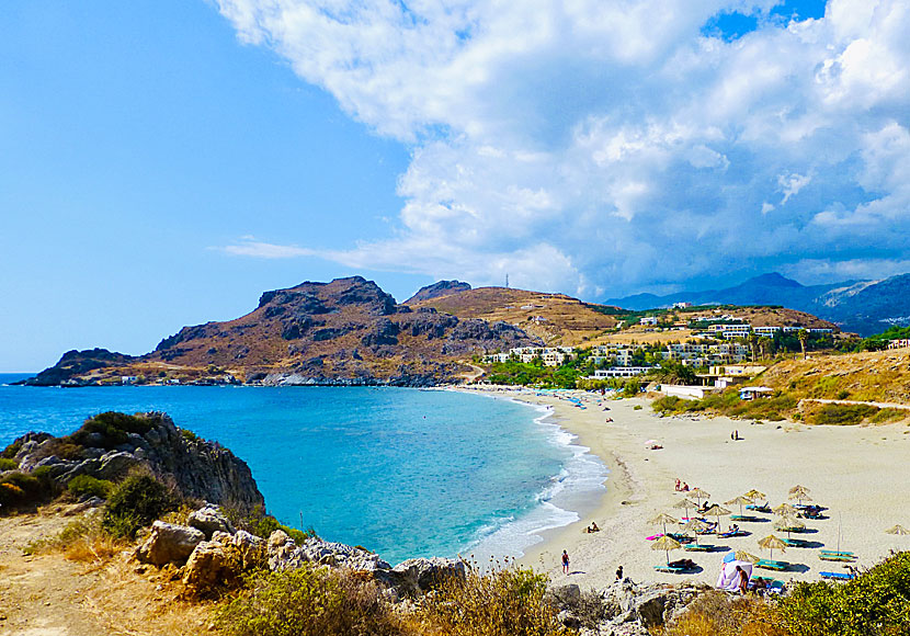 Damnoni beach east of Plakias in southern Crete.